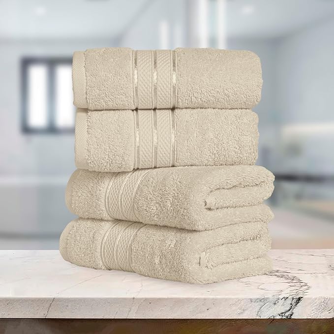 Elegant Comfort Three Line Popcorn Towel Set