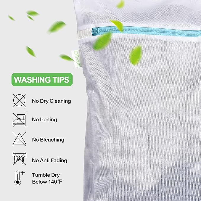 OTraki Large Mesh Washing Bag 43 x 35 in XL Laundry Bag Washer Machine Net