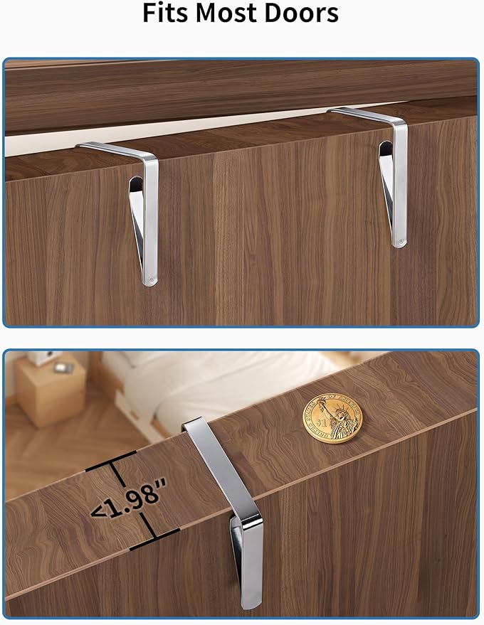 JARLINK Over The Door Organizer Storage, 5 Shelf Hanging Door Organizer