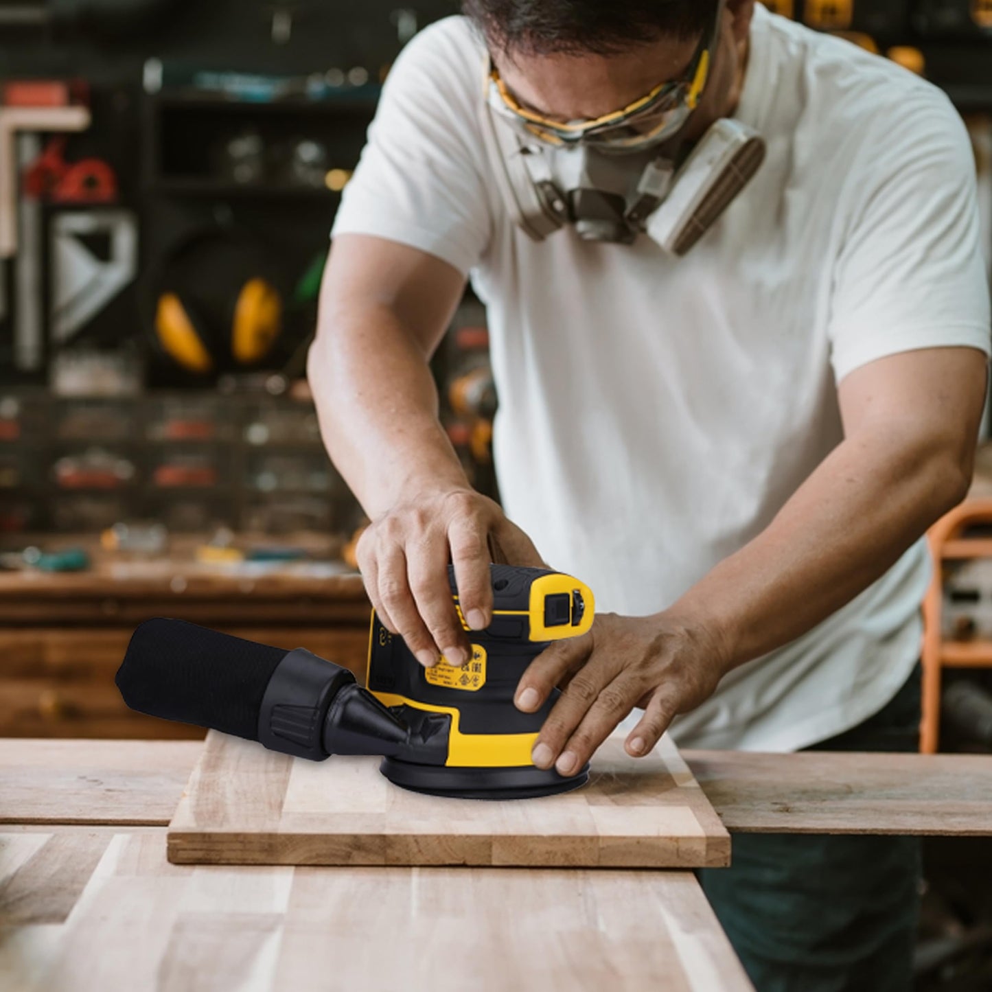 DEWALT 18V XR Brushless 125mm Sander, Bare Unit, DCW210N-XJ