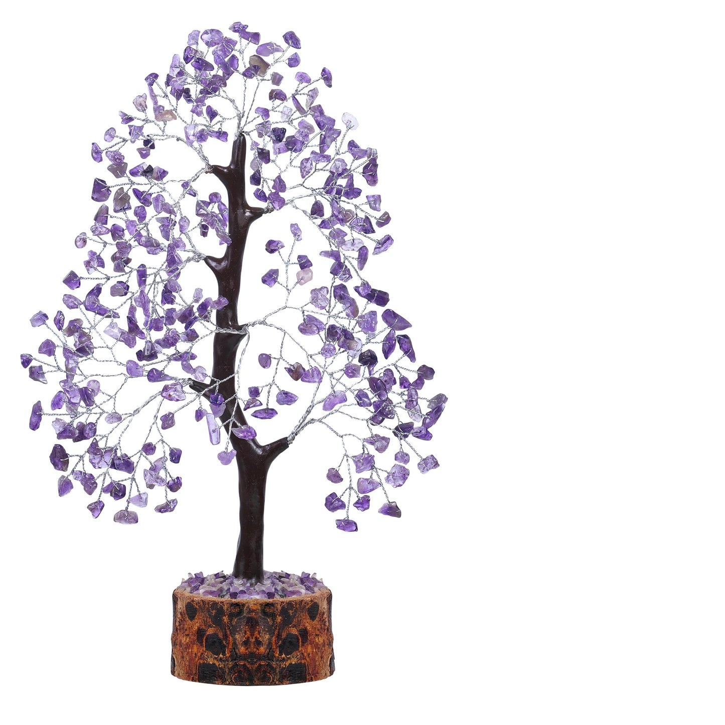 FASHIONZAADI Amethyst Crystal Tree - Chakra Crystals - Money Gem Tree - Purple Home Decor - Feng Shui Crystal - Chakra Crystals - Prosperity Stone - Gifts for Women