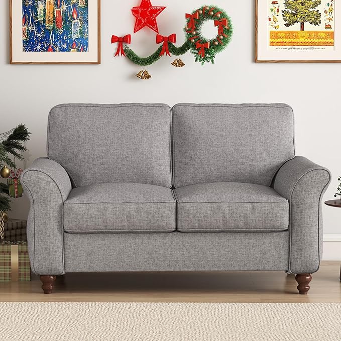 Bonzy Home 57" Loveseat Sofa, 2 Seater Sofa