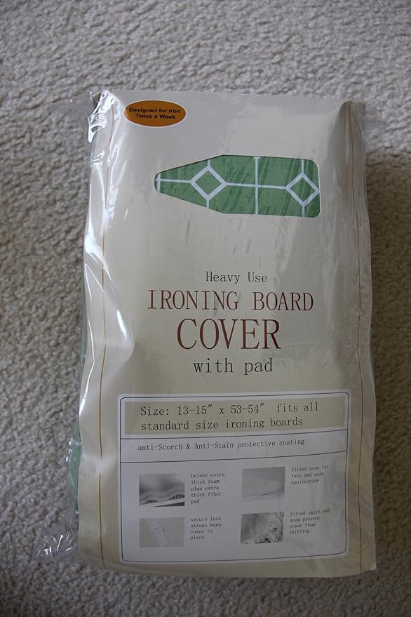J&J home fashion Heavy Use Iron Board Cover Green