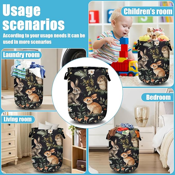 Cute Animal Laundry Basket, Laundry Hamper Collapsible Oxford Cloth