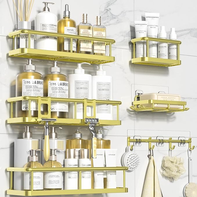 YASONIC Shower Caddy, 6 Pack Large Capacity Bath Organizer