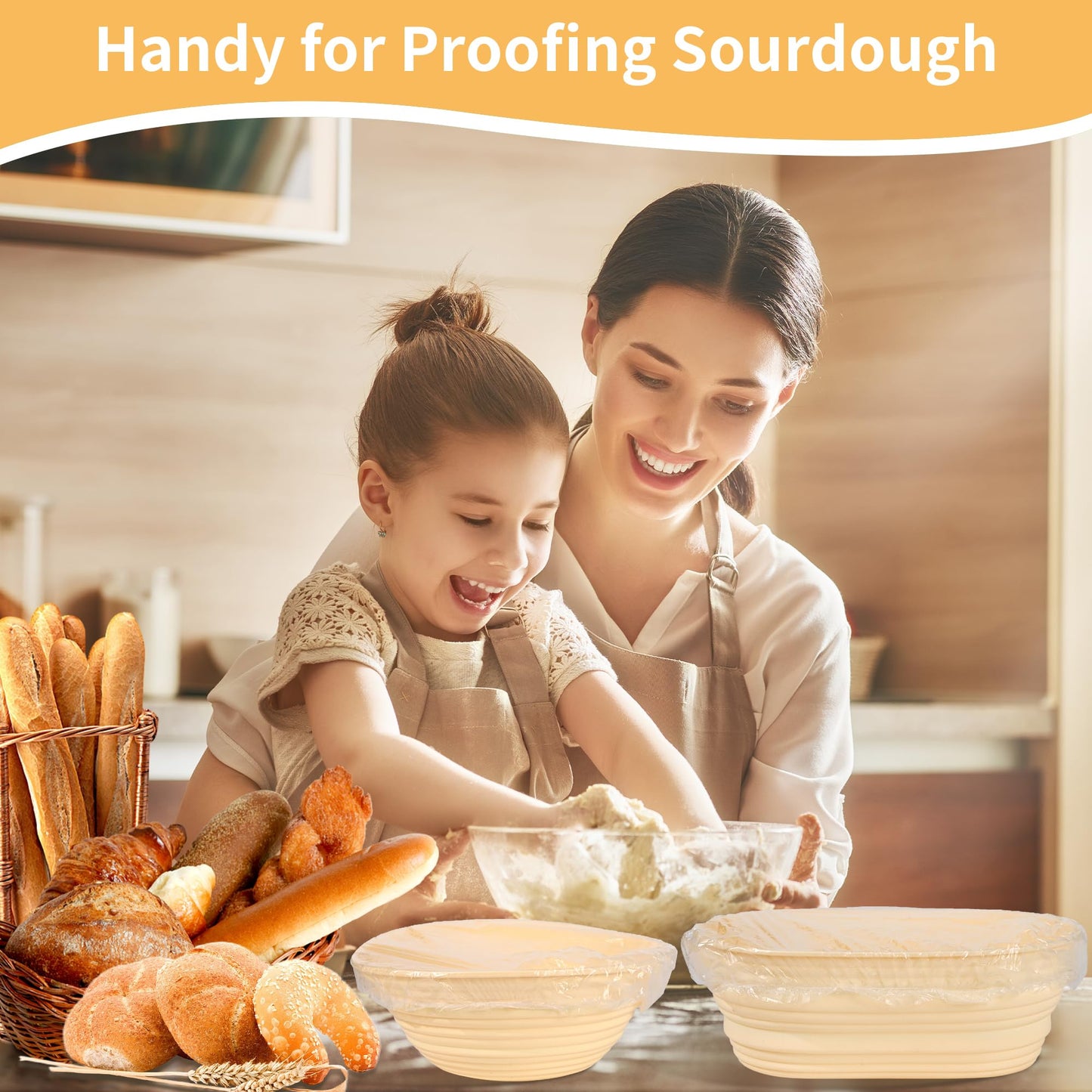 200 Bowl Covers Shower Caps for Sourdough Bread Proofing Large Elastic Reusable Plastic Wrap for Food Storage Baking Rising Meal-Prep Fermentation BPA-Free Keep Food Fresh