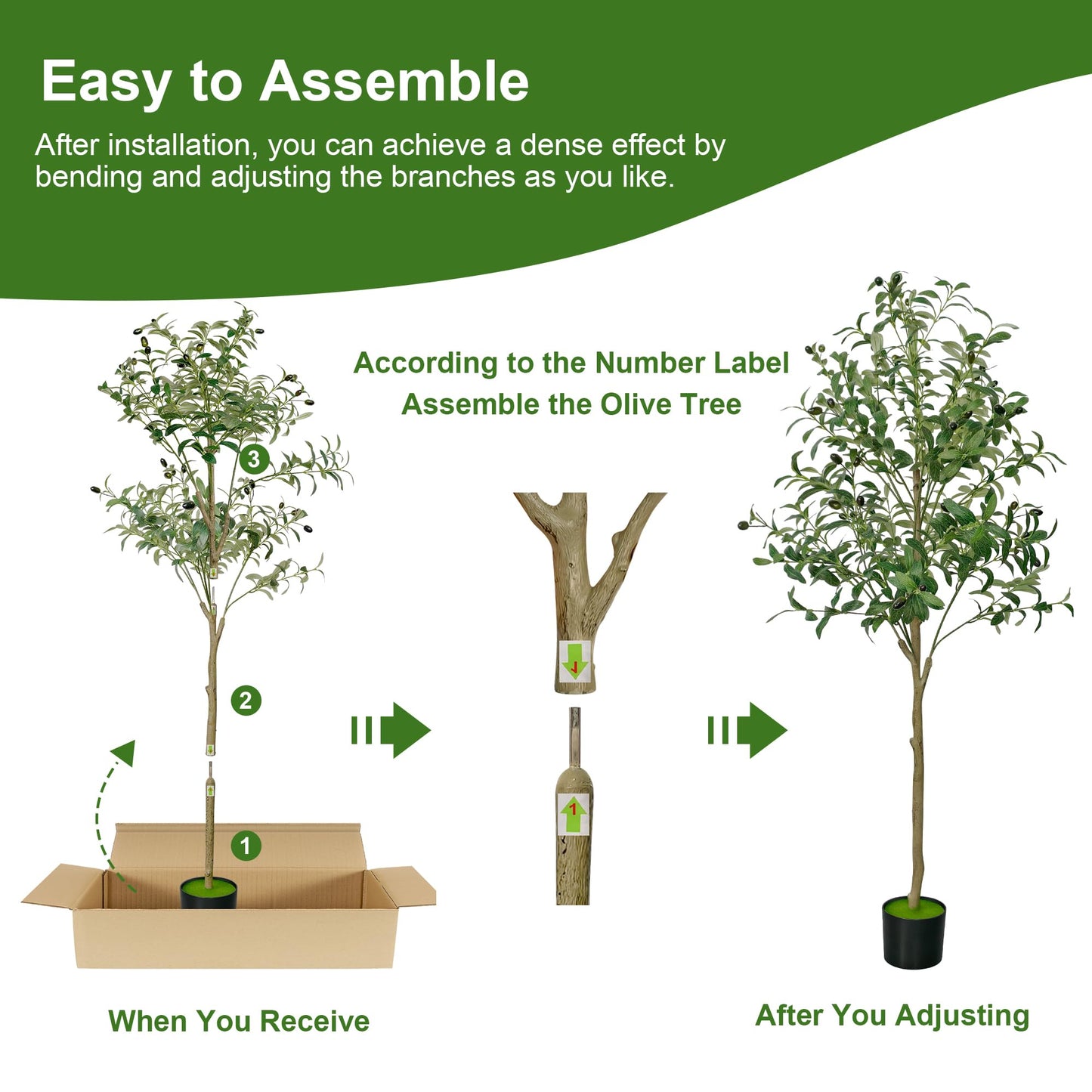 TENNOLA 5 FT Olive Trees Artificial Indoor, Faux Olive Tree 5 ft with Natural Wood Trunk Branches and Lifelike Fruits, Realistic Fake Tree Artificial Plants Tall with Planter for Home Office Decor