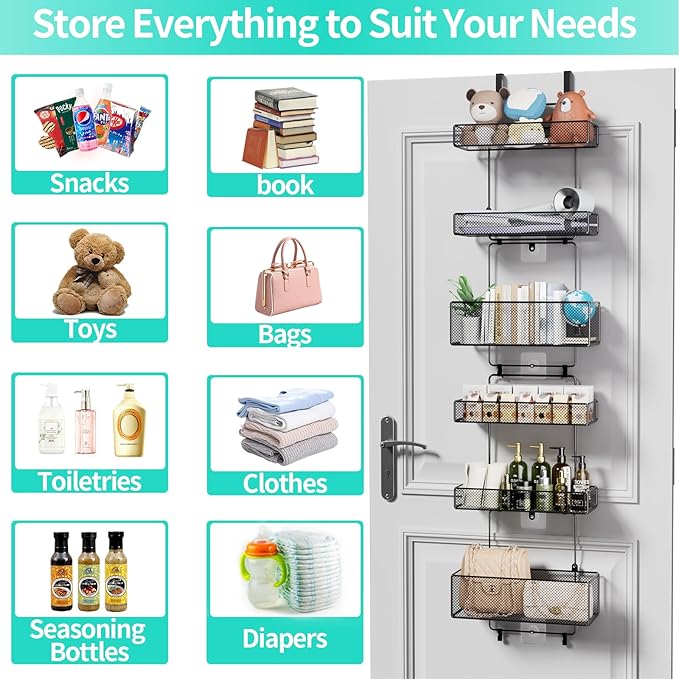 HapiRm Over Door Organizer Storage