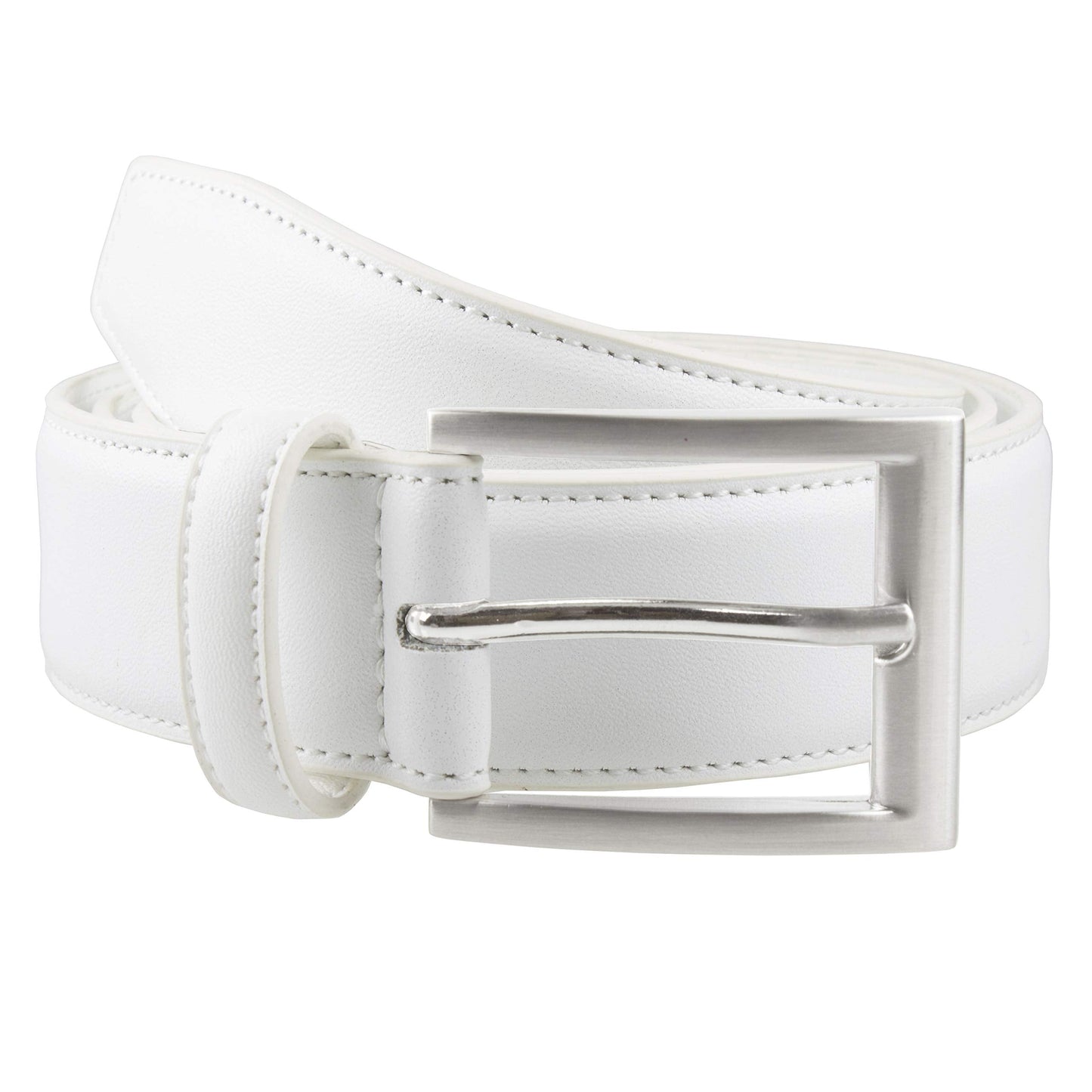 Gelante Men's Classic Dress Leather Belt G2064-White-M