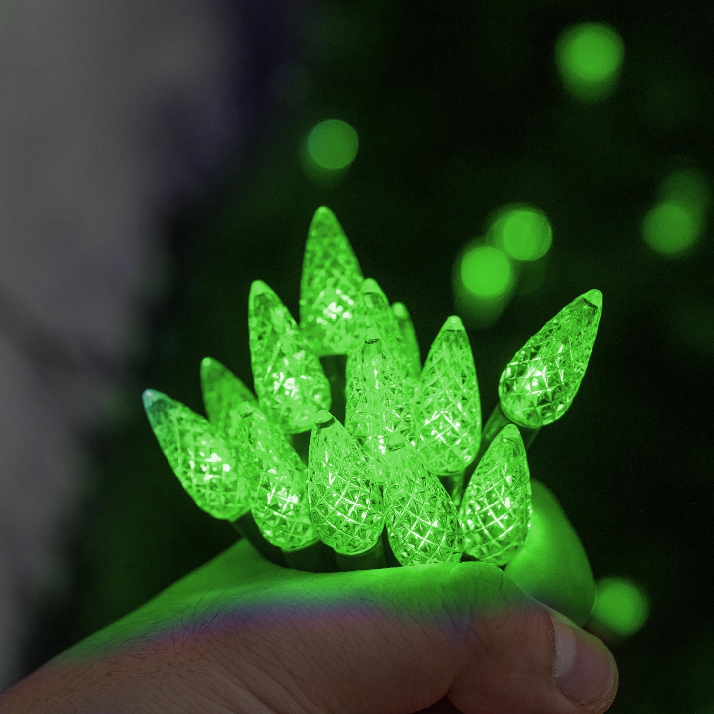 TW SHINE C6 Christmas String Lights, 200 LED 66 FT Outdoor with 8 Modes Timer, Waterproof Connectable for Indoor Yard Xmas Tree House Decorations (Green)