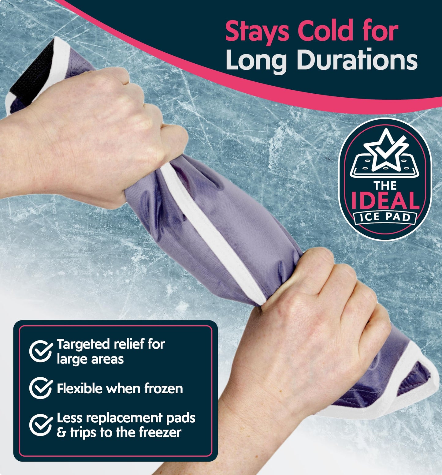 Magic Gel Shoulder Ice Pack Wrap - Reusable and Adjustable Arm Sling for Cold Shoulders Compression Men Women Pitchers Rotator Cuff - Easy to Freeze