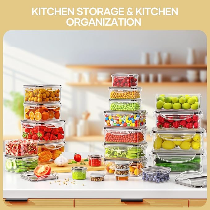 50-Piece Food Storage Containers