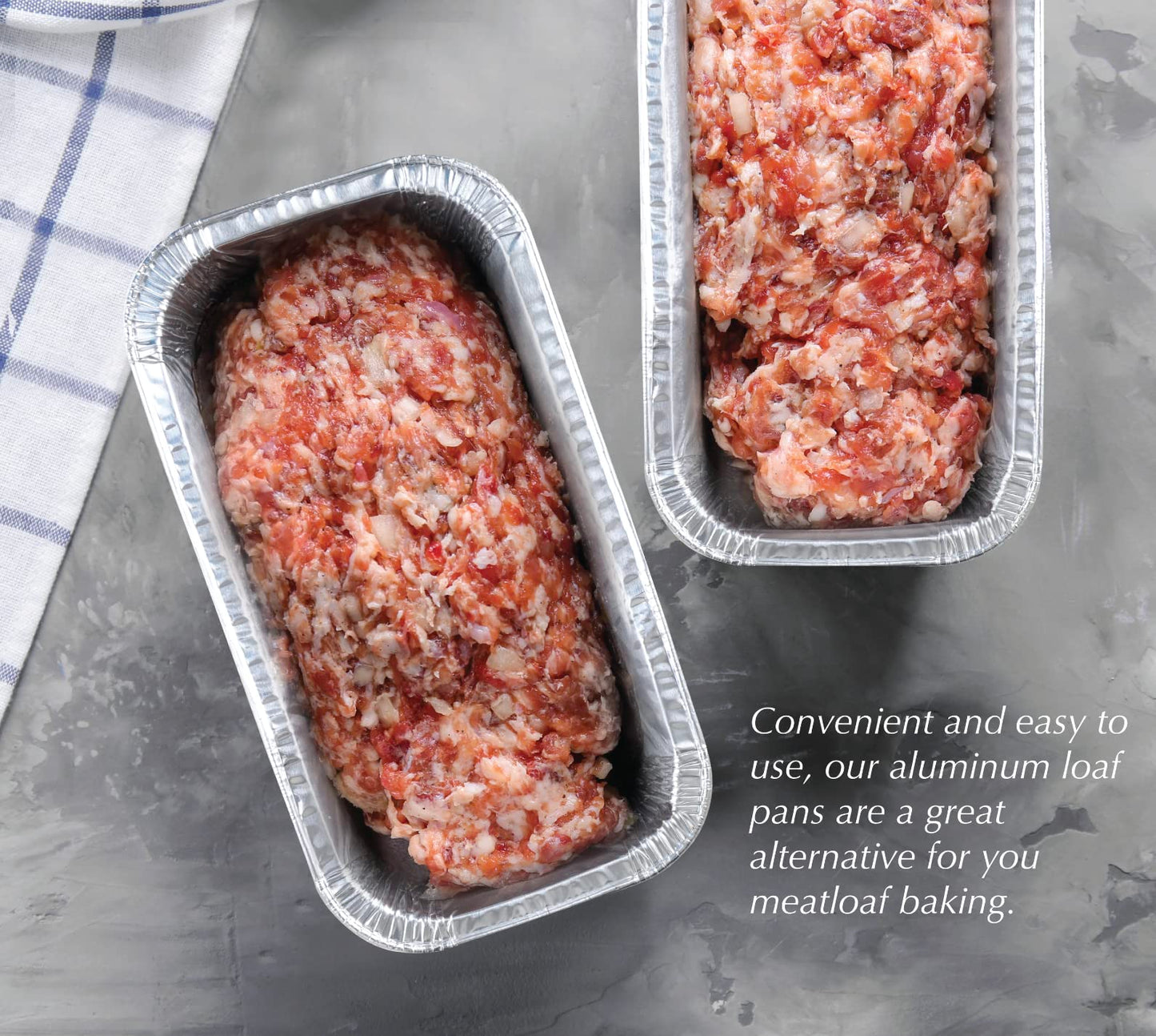 Spare Essentials (65 Pack) 2Lb Foil Bread Pans for Baking, Disposable Bread Pans - Perfect for Baking Banana Bread, Cakes & Meatloaf - 2 Pound Aluminum Pans for Food Serving - 8.5" X 4.5" X 2.5"