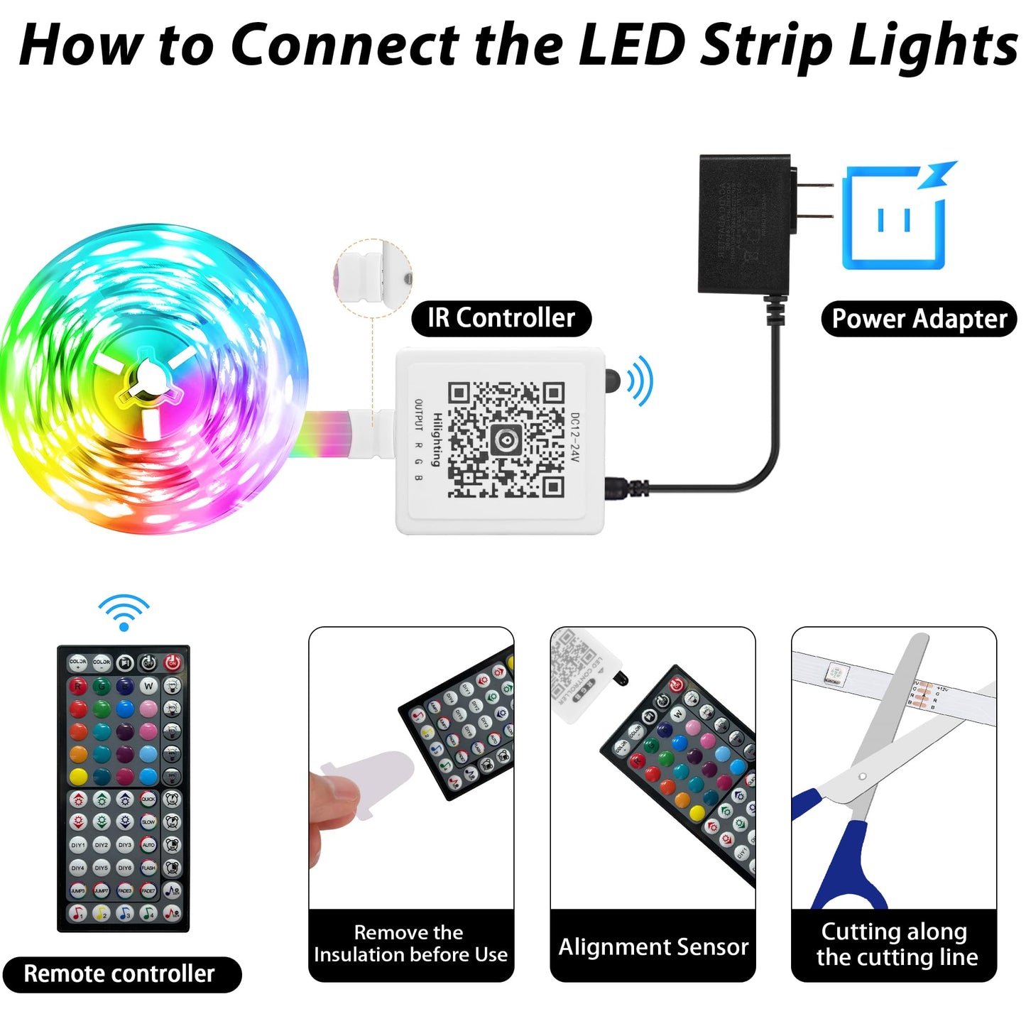 Ledagic 200 ft LED Lights for Bedroom Music Sync RGB LED Strip Lights with APP & Remote Control LED Lights for Room Home Party Christmas Wall Decor (2 Rolls of 100ft)