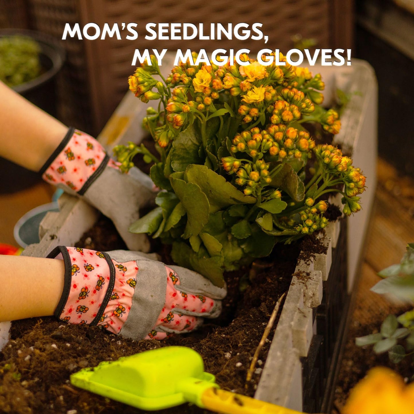 Vgo... 3 Pairs Kids Gardening Gloves Ages 3-9 | Breathable Yard Work Gloves | Outdoor Play, Cycling & DIY Safety Gloves, Machine Washable (3 Pairs, Size XS, Pink, KID-MF3561)