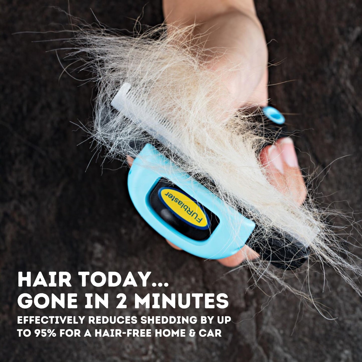 Deshedding Tool & Pet Grooming Brush for Small, Medium & Large Dogs, Cats & Horses, With Short to Long Hair. Dramatically Reduces Shedding In Under 10 Minutes