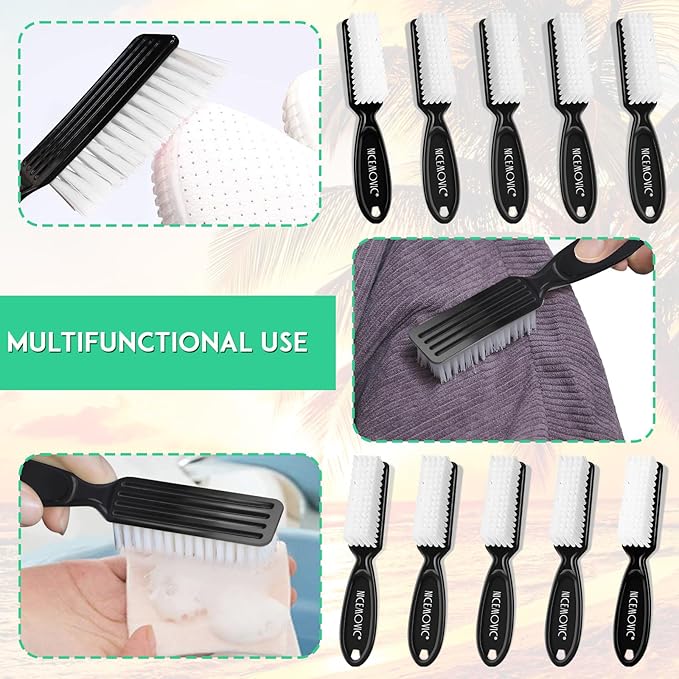 NICEMOVIC 20 Pcs Nail Brush for Cleaning Fingernails, Handle Grip Scrubber Brush