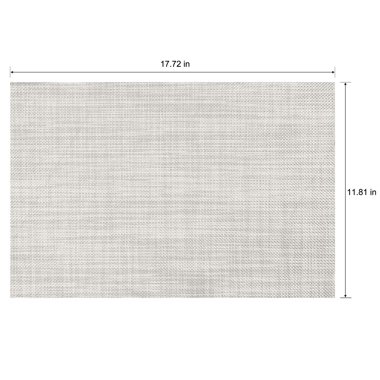 CADONO Placemats Set of 4 Washable Indoor/Outdoor Vinyl Place Mats for Dining Table Durable Non-Slip Heat Resistant PVC Weave Table Mats(Beige)