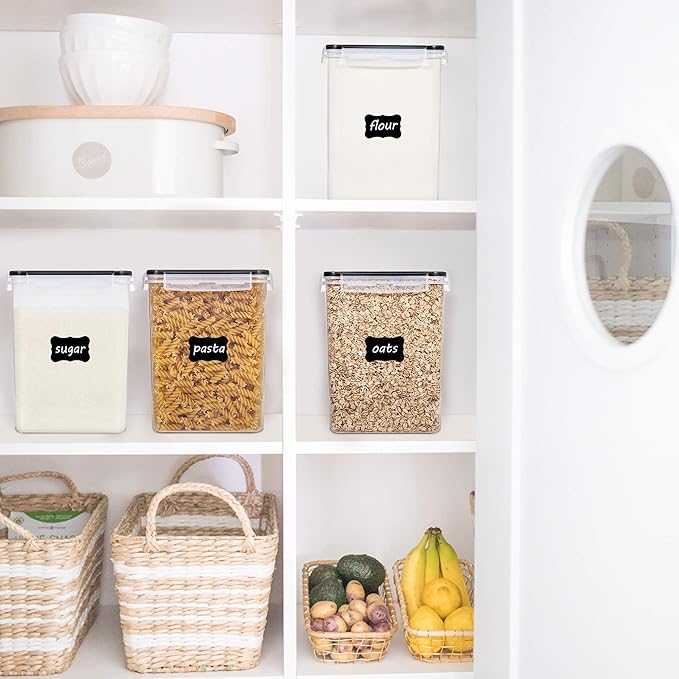 Vtopmart 4 PCS Large Food Storage Containers 5.2L / 175oz, 4 Pieces BPA Free