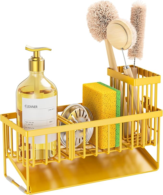 Cisily Yellow Sink Caddy Organzier