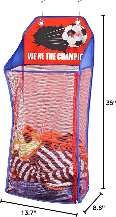 Store & Score Over The Door Hanging Kids Fun LED Basketball Light-Up