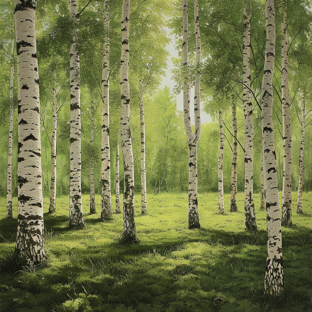 3 White Paper Birch Trees - 10-12" Tall Live Plants - Fast Growing Trees - Betula papyrifera - (3 Pack)