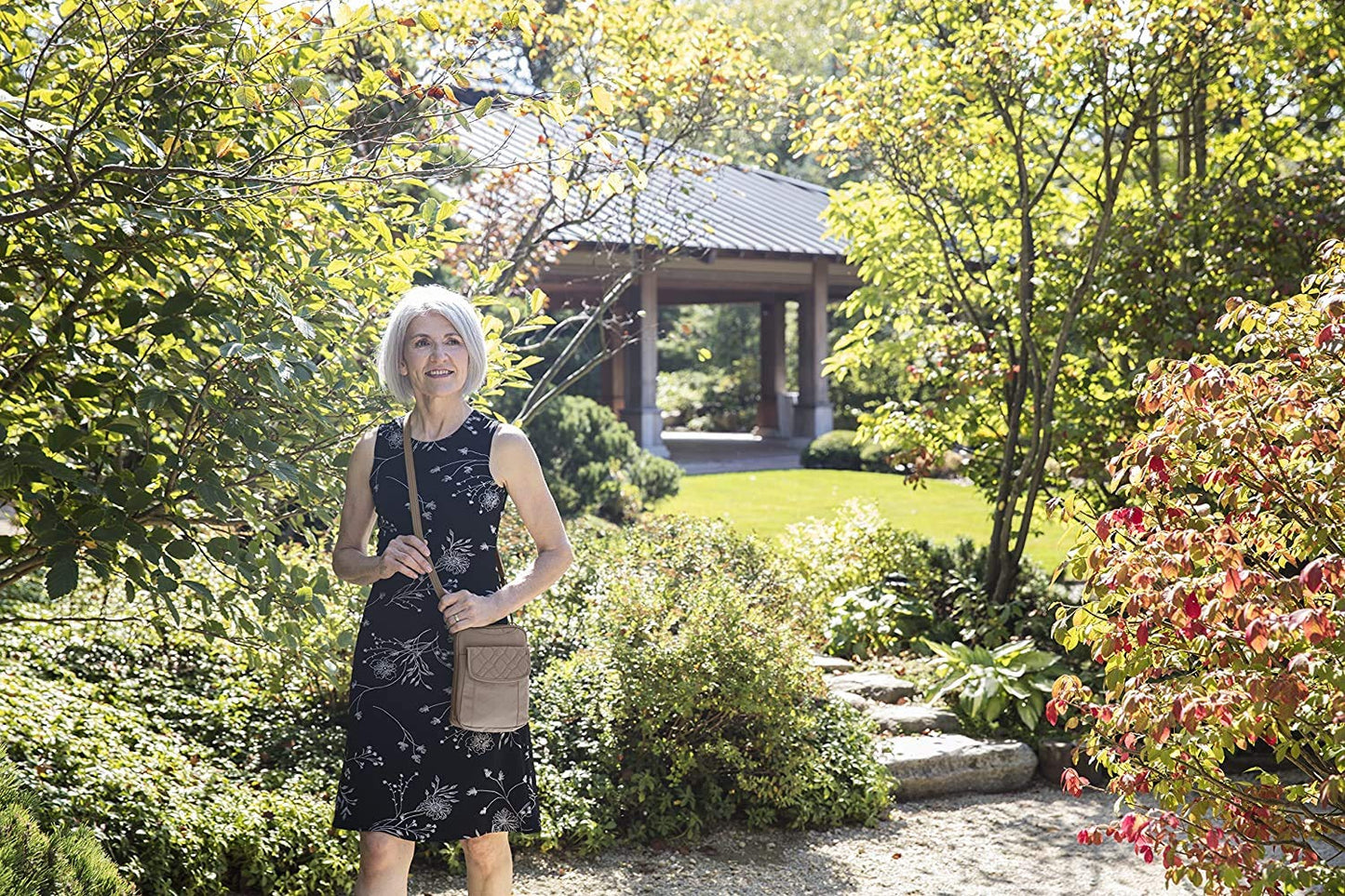 Travelon Anti-Theft Signature Quilted Slim Pouch, Sable, One Size, Anti-theft Signature Quilted Slim Pouch