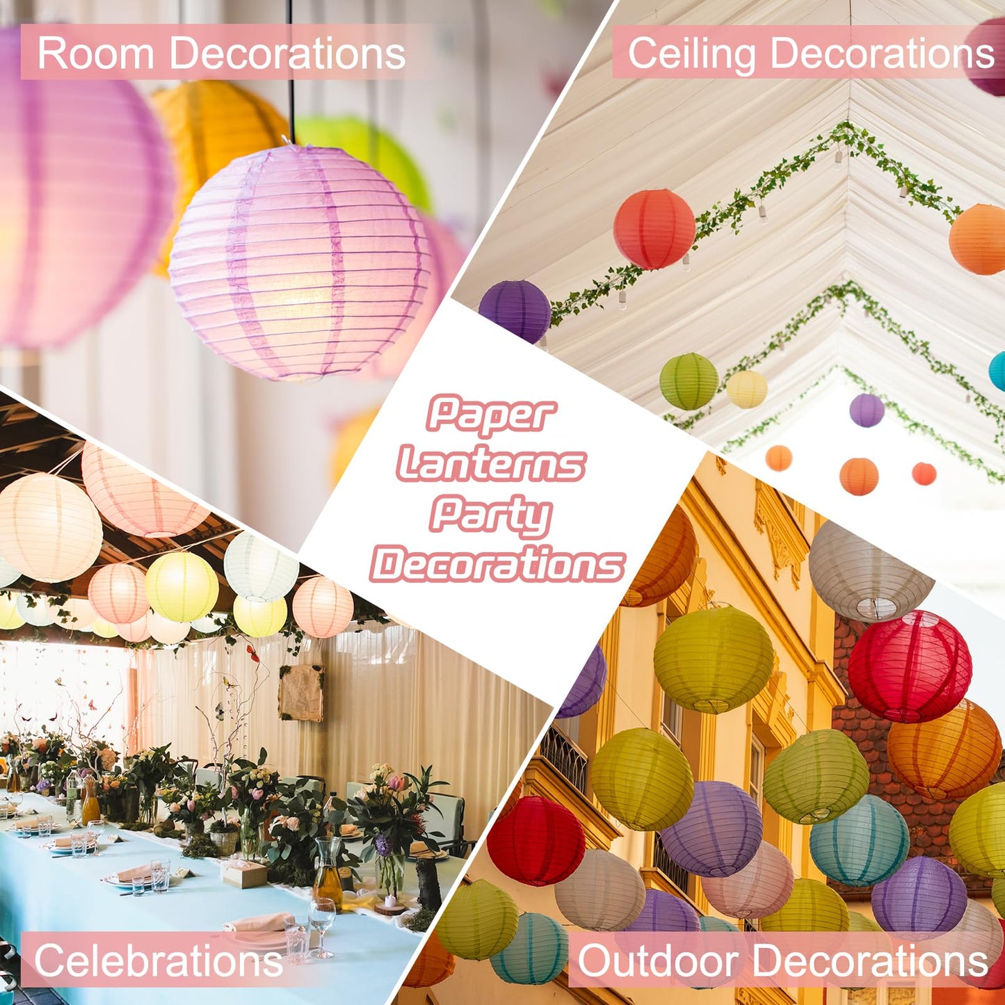 MECCANIXITY 3PCS Paper Lanterns Decorative, 12 Inch Deep Green Round Hanging Ball Lantern Chinese Lanterns for Home Decor, Birthday, Wedding,Christmas Party