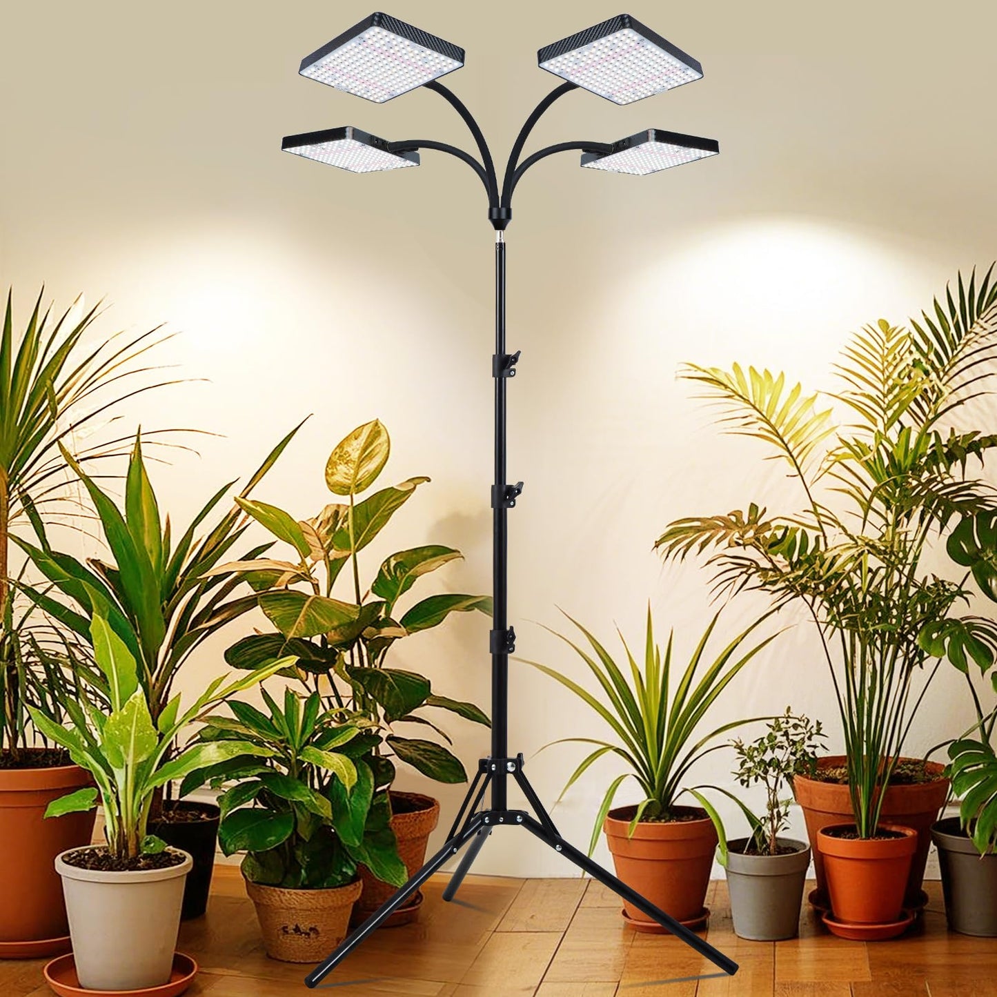 Orchbloom Grow Lights for Indoor Plants 100W, Natural Sunlight Full Spectrum Plant Growing Lamps for Houseplants & Bonsai Tree, 4/8/12/16/20 Hr Timer Plant Light Auto On/Off Everyday