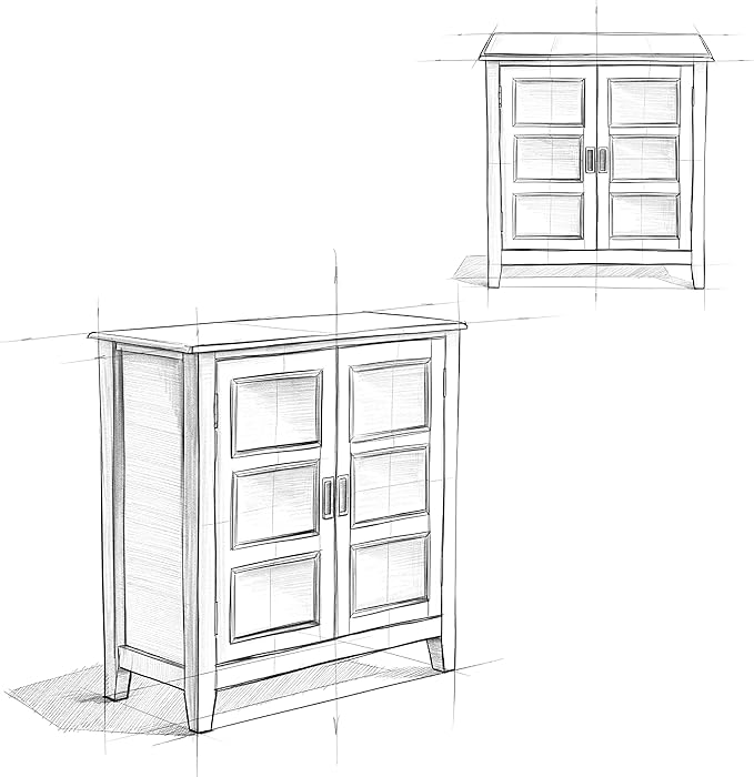 SIMPLIHOME Burlington Storage Cabinet