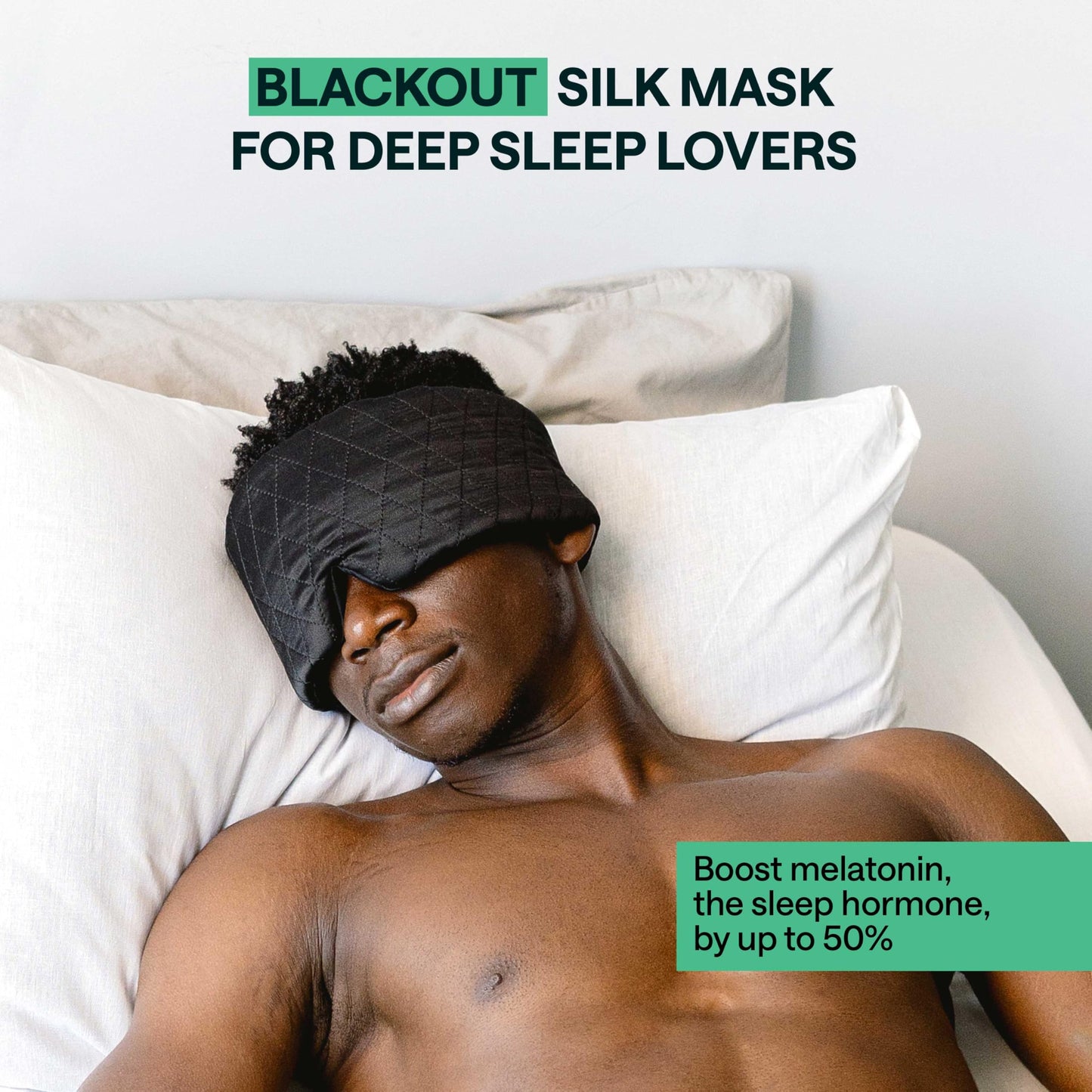100% Mulberry Silk Sleep Mask for Women & Men - Black Blindfold Eye Cover with Adjustable Straps for Night Time Wrap - Sleep Headband for Washing Face - Blackout Eye Mask - Silk Hair Headband