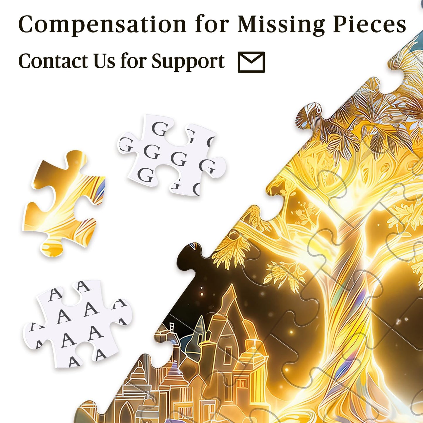 Artipuz 1000 Piece Round Jigsaw Puzzle for Adults - Crystal Tree of Life, 26.6" Diameter – Stress Relief & Cognitive Challenge, Ideal Mindfulness Gift Family Game Night, Artistic Wall Decor