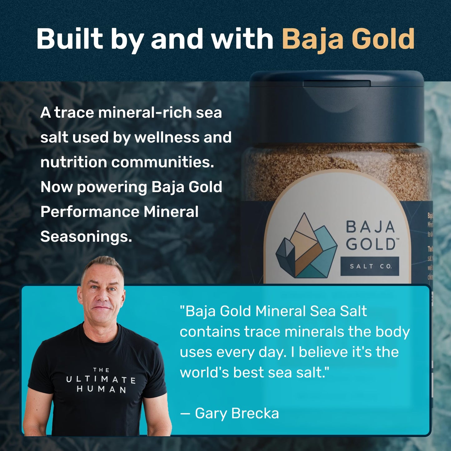 Baja Gold BBQ Seasoning, Smoky Barbecue Rub Blend with Paprika Cane Sugar Black Pepper and Mineral Sea Salt, for Ribs Chicken Pork and Burgers, All Purpose Seasoning and Meat Rub, 5.4 Oz