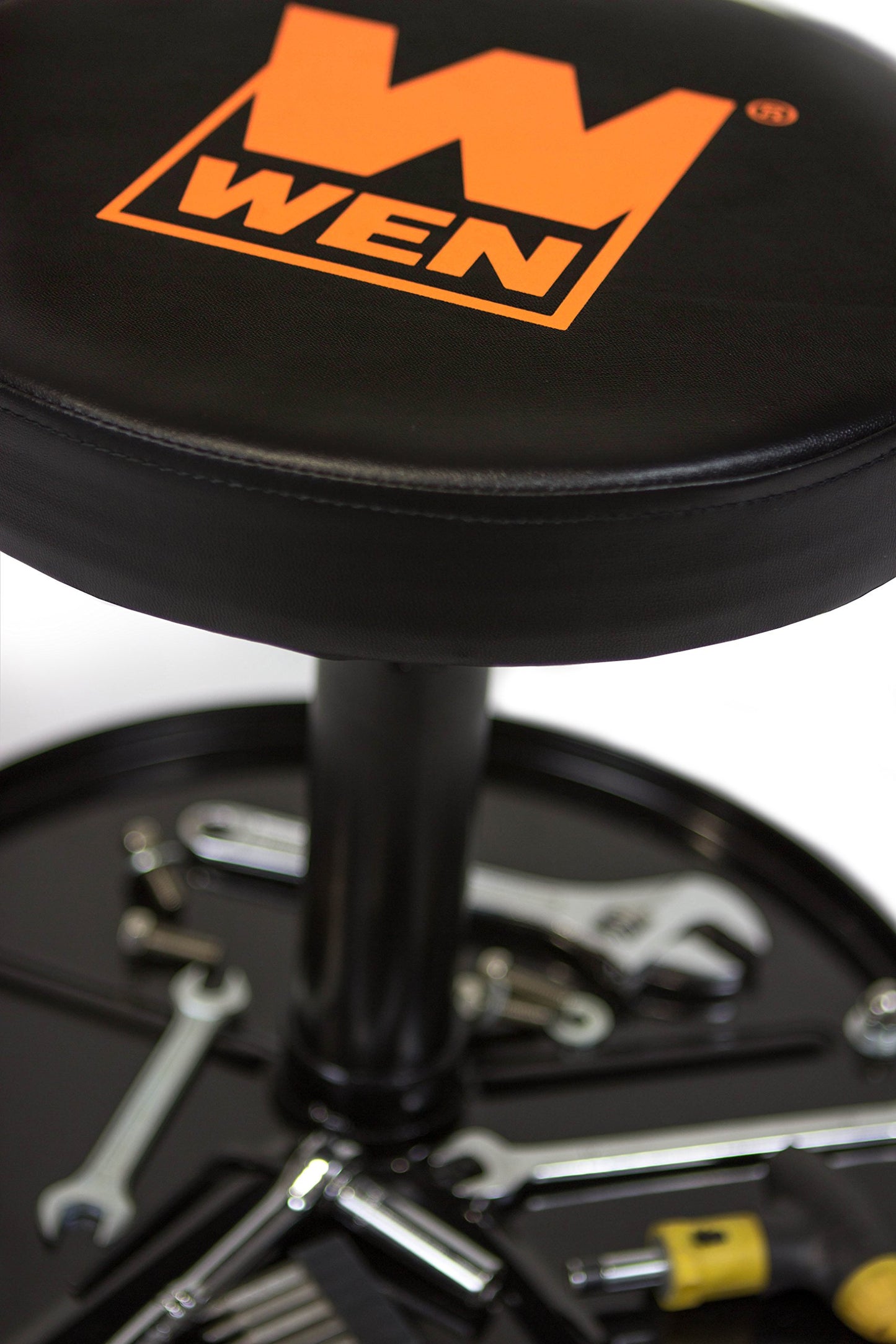 WEN 73012T 300-Pound Capacity Pneumatic Rolling Mechanic Stool