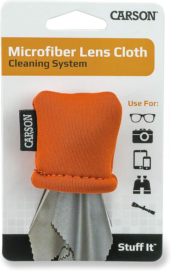 Carson Stuff-It Microfiber Lens Cloth Cleaning System