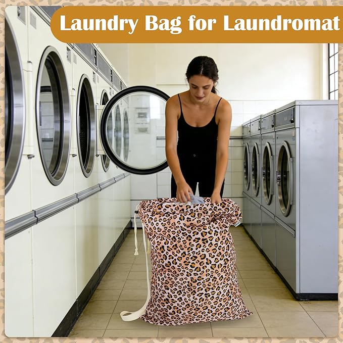 Canvas Laundry Bag with shoulder Strap 24"Wx 29"H, Large Drawstring Dirty