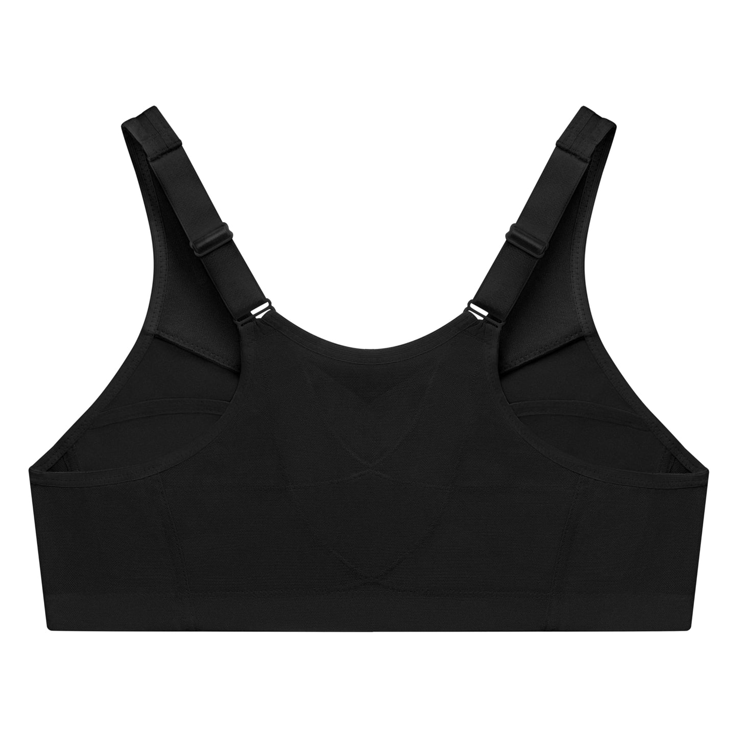 Glamorise Full Figure Plus Size MagicLift Front-Closure Posture Back Bra Wirefree #1265 Black 36C