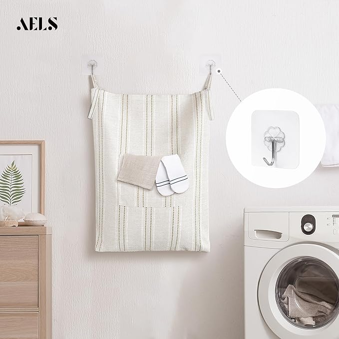 AELS Farmhouse Hanging Laundry Hamper