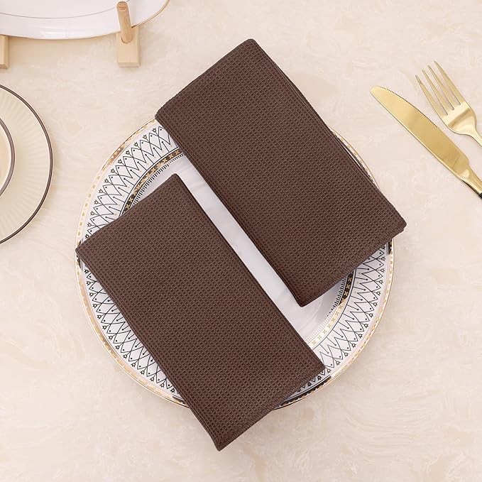 Homaxy 100% Cotton Waffle Weave Kitchen Towels
