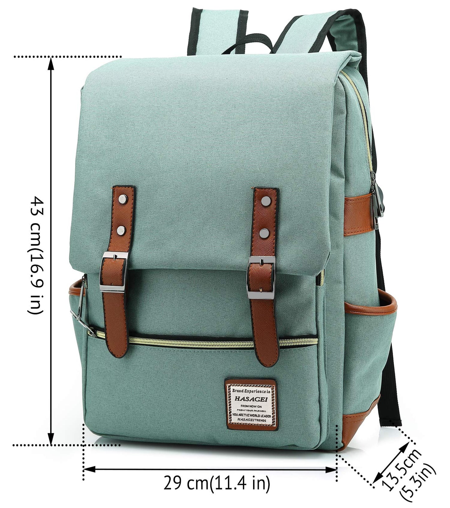 HASAGEI Backpack Vintage Unisex Rucksack Daypack Casual School Travel Laptop Tablet Bags