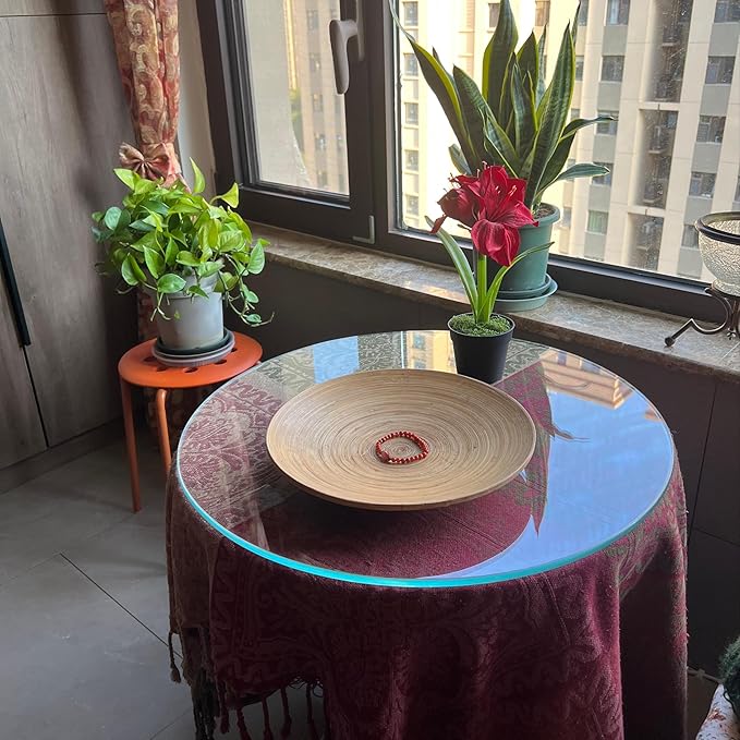 18" Round Tempered Glass Table Top