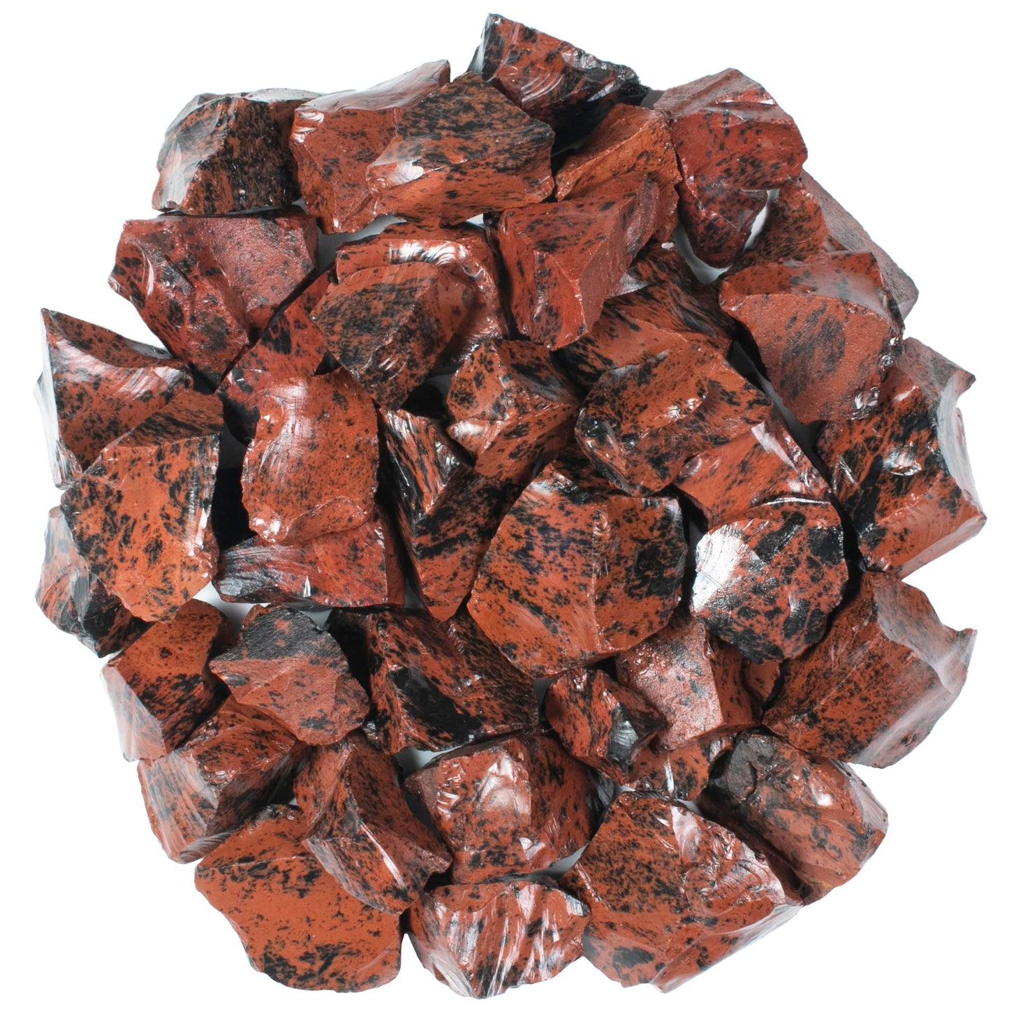 Mahogany Obsidian Rough Stones and Crystals, Raw Stones For Jewelry Making, Tumbling Bulk, Polishing, Cabbing, Lapidary, Fountain Rocks, Decoration, Wire Wrapping, Gem Mining, Reiki Healing 1 lb