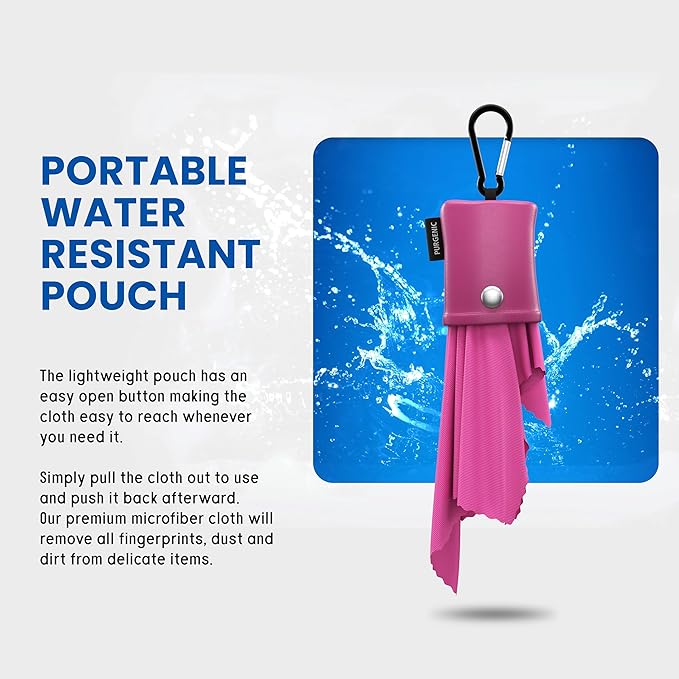 Microfiber Cloth & Glasses Wipes Lens & Glasses Cleaning Cloth