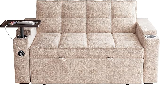 65'' 3-in-1 Convertible Sofa Bed