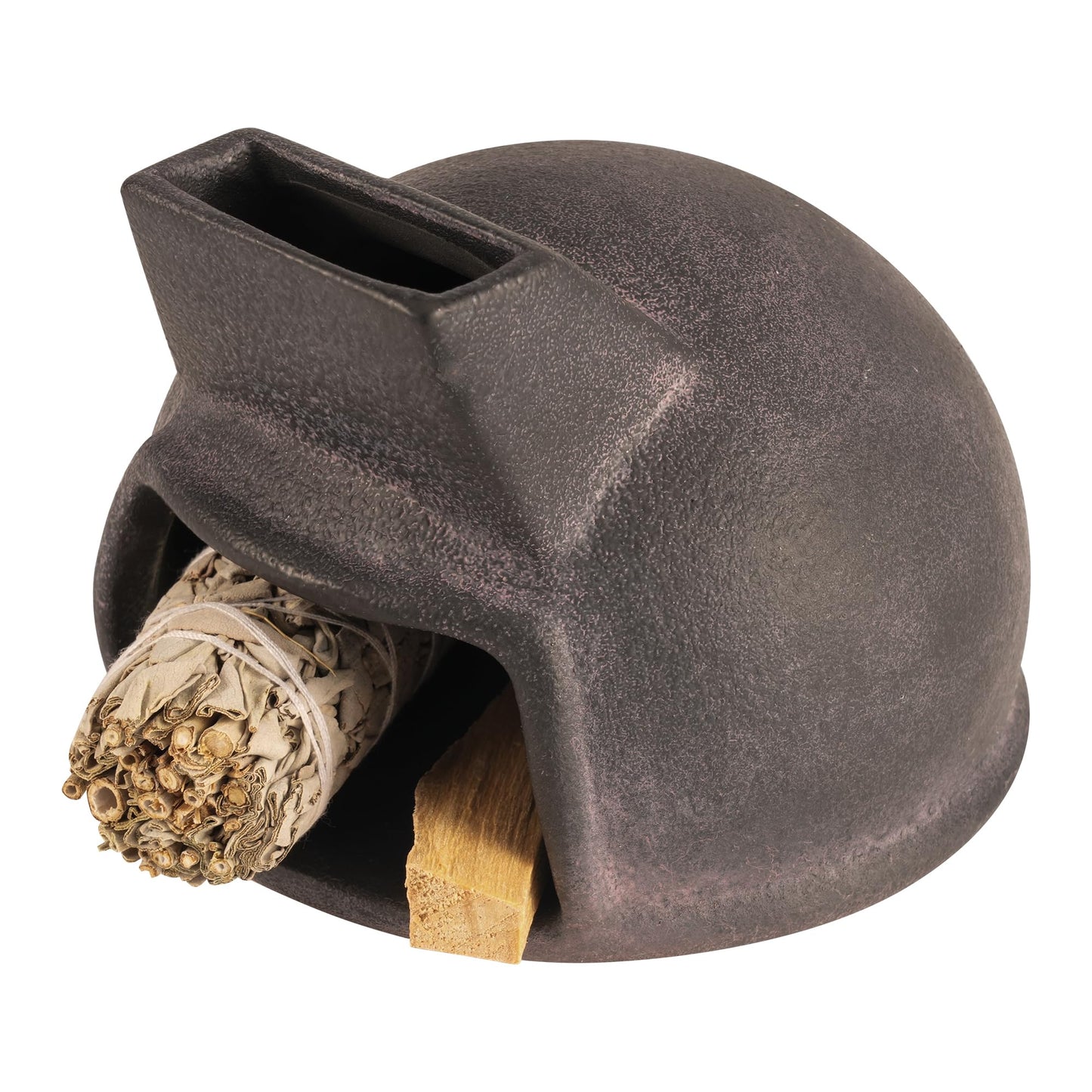 Terracotta Palo Santo Holder, Mini Mexican Style Chiminea Clay Incense Burner, Ceramic Aromatherapy Holder for Meditation, Yoga, Home Decor, Unique Meditation Gift
