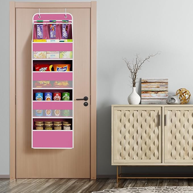 Univivi 5-Shelf Fabric Door Storage Over Door Hanging Organizer