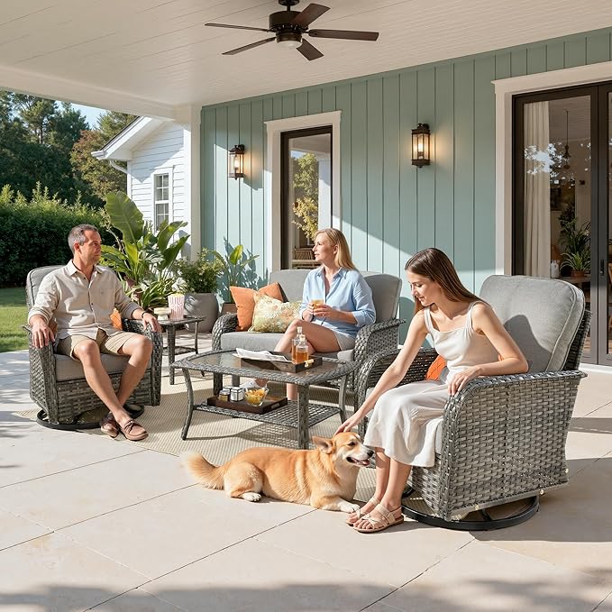 Weaxty Wicker Patio Furniture Set