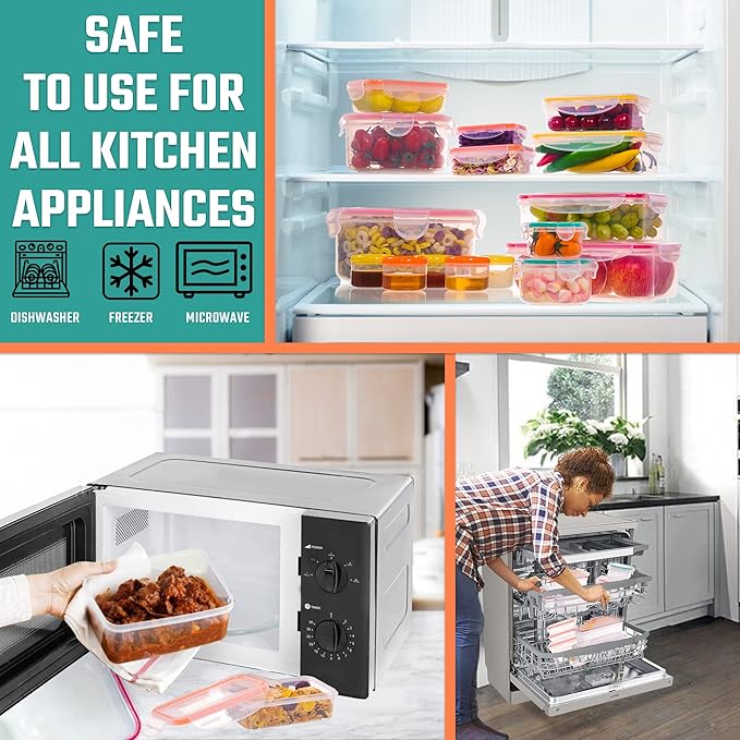 5 Pack Large Fruit Storage Containers