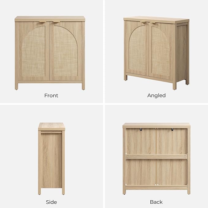 SICOTAS Rattan Sideboard Buffet Cabinet