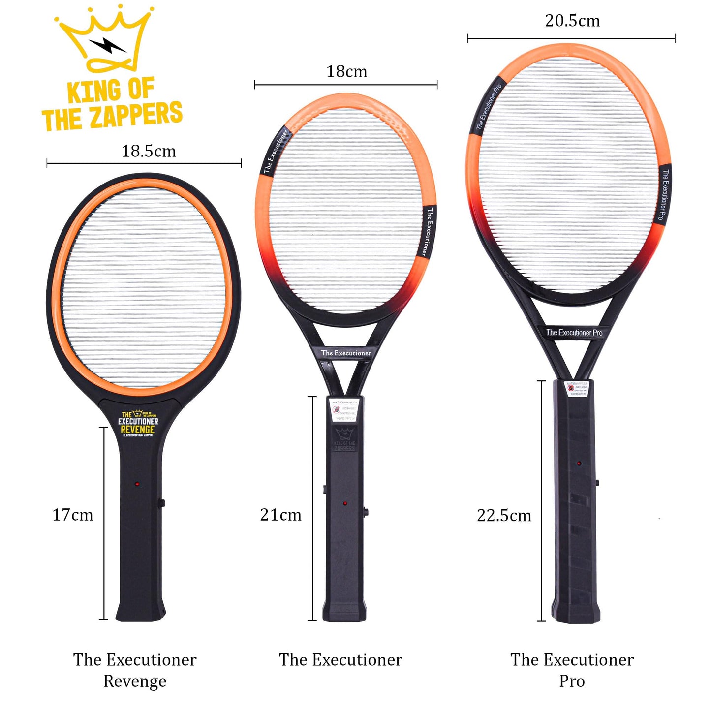 The Executioner Pro Fly Killer Mosquito Swatter Racket Wasp Bug Zapper Indoor Outdoor Over 55cm Long